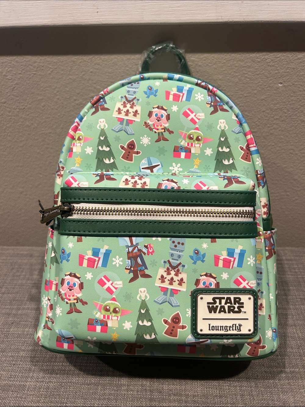 Loungefly Star Wars The Mandalorian Chibi Holidays Mini Backpack
